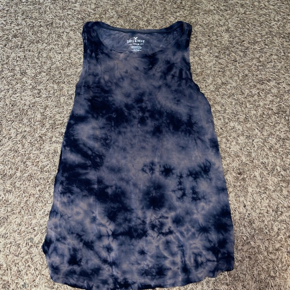 Purple and Blue tie dye tank top from American Eagle